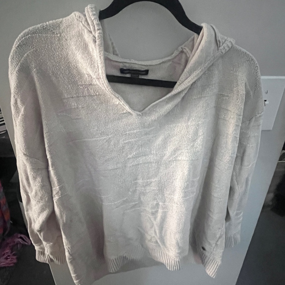 American Eagle Outfitters Cream Cowl Neck Sweater
